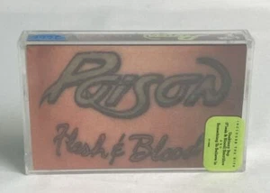 POISON Cassette Tape Flesh & Blood  (1990) Factory Sealed New Hype Sticker - Picture 1 of 4