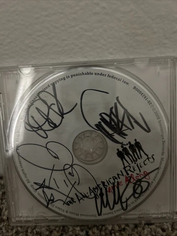 All American Rejects Signed Band Cd Move Along Cover