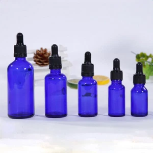 Empty Glass Dropper Bottle with Cap for Essential Oil 5/10/15/20/25/30/ml 4Color - Picture 1 of 16