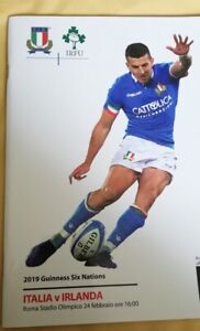 Italy v Ireland 2019 Six Nations official rugby programme, Rome