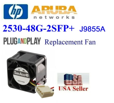 1x **QUIET** Replacement Fan for Aruba HP 2530-48G-2SFP+  (J9855A) - Image 1 of 4