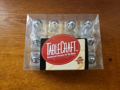 NOVO Conjunto de Artesanato de Mesa-6 Coleção Sal e Pimenta Shaker 12 Garrafas Restaurante Festa - Imagem 1 de 4