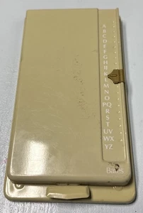 Vintage unbenutzt Pop Up Telefon Adressbuch BATES Telefonlistenfinder funktioniert super - Bild 1 von 8