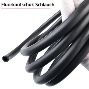 Tuyau en caoutchouc fluoré tuyau d'essence tuyau de carburant tuyau d'huile I.D 2 mm - 32 mm - Photo 1/27
