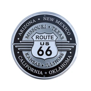 US Route 66 Historic Highway Metal Sign Garage Bar Vintage Tin Wall Art Decor - Picture 1 of 4