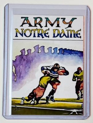 Notre Dame vs Army Limited Artist Signed "November 16, 1935" Program Card 1/10 - Image 1 of 2