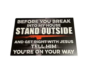NEW wood sign home decor novelty hanging 2a jesus - Picture 1 of 4