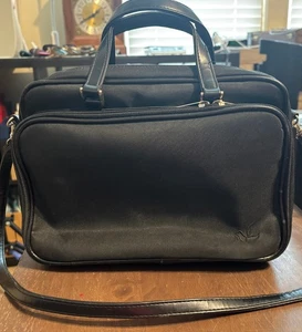 Black Bible Cover Handbag w/Holy Bible NIV Red Letter Edition Giant Print 1990 - Picture 1 of 12