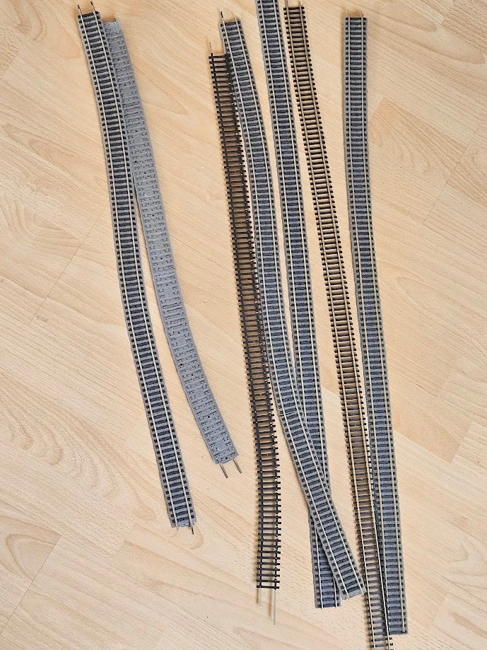 H0 Flexgleise von Fleischmann in verschiedenen Ausführungen und Längen - Bild 1 von 1