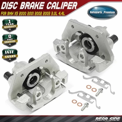 Pinza de freno trasera para conductor y pasajero 2 piezas con soporte y pistón para BMW X5 00-03 Foto 1 de 4