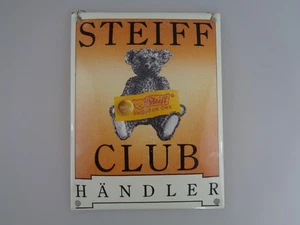 Steiff Club Rivenditore Insegna Smaltata 13x17cm (8491) - Foto 1 di 5