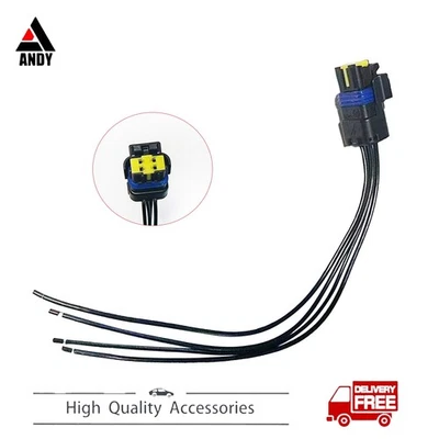 For Cadillac CTS 2014-2019 XTS Foglight DRL Wire Connector Pigtail Plug Harness - Image 1 of 4