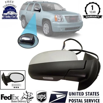 Espejo retrovisor cromado lado del pasajero para Chevrolet Tahoe Yukon Suburban 2007-2014 Foto 1 de 4