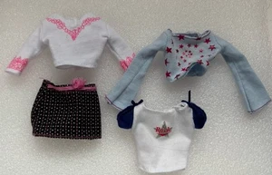 Poupée Barbie Fashion Fever My Scene bleu rouge étoile haut rose blanc rock tops jupe - Photo 1/6