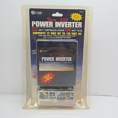 Vector Force 330 Power Inverter 330W Continuous / 600 W Peak- 12v DC To 110 AC - Image 1 of 4
