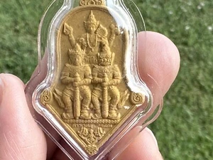 Tao Wessuwan Thai Amulet Giant Guardian Buddhism ท้าวเวสสุวรรณ ตรงจากวัดจุฟามณี - Picture 1 of 9