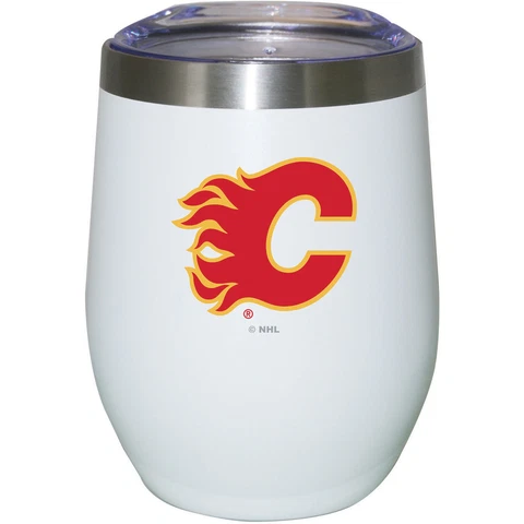 Calgary Flames 12oz. Logo Stemless Tumbler Cover