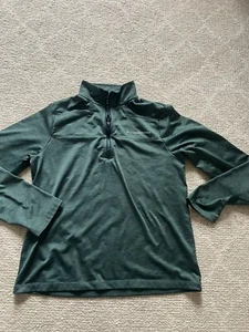 Vineyard Vines Performance Pullover Quarter Zip Boys Large 16 Shep Shirt Green - Picture 1 of 6