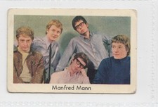 Dutch Gum Card Unnumbered Set 3 Group 2 (1967 Sweden) - Manfred Mann