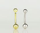 14k Yellow or White Gold Belly Button Ball Body Jewelry Piercing
