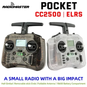 RadioMaster Pocket Remote Controller ELRS Hall Gimbal Transmitter Built in LED - Picture 1 of 41