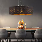 LED Pendel Hänge Lampe gold Flur Strahler Stoff Decken Küchen Leuchte schwarz