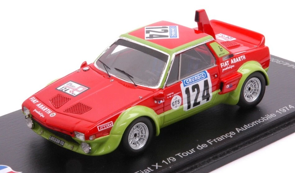 Modellino auto rally scala 1:43 Spark Model  FIAT X 19 ABARTH N.124 TOUR D.FR... - Immagine 1 di 1
