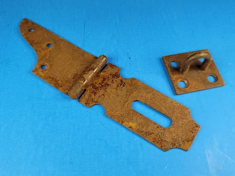 Hasp Lock Latch Catch Box Sea Chest Cabinet Hardware 5" Total Length Vintage Cover