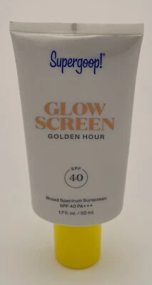 SUPERGOOP Glow Screen SPF 40 Golden Hour 1.7 oz Exp. 2026 /NEW  Sealed - Image 1 of 4