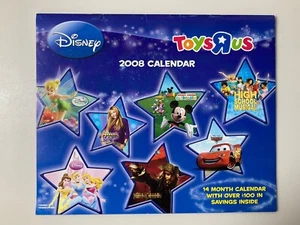 Toys R Us Disney 2008 Calendar 14 Magical Months With TRU Coupons Disney Pixar - Picture 1 of 24