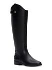Inc Womens Black Pull Tabs Snap Aleah Toe Stacked Heel Leather Riding Boot 7.5 M