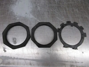 ROCKWELL M35A2 MILITARY 2.5 TON AXLE NUT SET WITH LOCK WASHER SPINDAL KIT - Picture 1 of 4