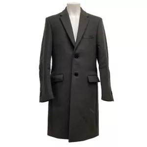 Auth FENDI - FF0107 92R Dark Gray Wool, Nylon Coat - Picture 1 of 9