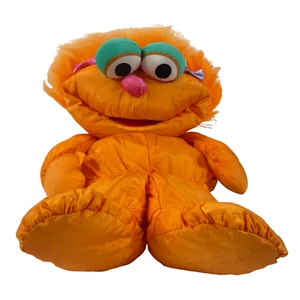 Playskool Sesame Street Puffalump Zoe Nylon Plush 28" Stuffed Toy Lovey - Picture 1 of 4
