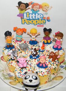 Fisher-Price Little People and Animals Deluxe Cake/Cupcake Toppers Set of 12