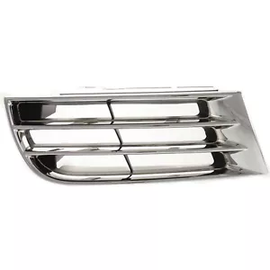 New Grille Chrome Shell/Painted Black Insert Left Fits 2002-03 Mitsubishi Galant - Bild 1 von 4