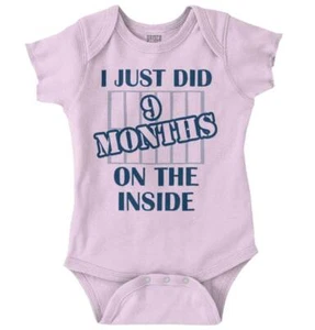 9 Months Funny Newborn Cute Best Gift Outfit Newborn Baby Boy Girl Infant Romper - Picture 1 of 18