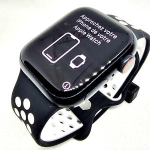 Nike Apple Watch Series 7 GPS + cella nero alluminio 41 mm batteria 100% Wty 11 maggio23 A2476