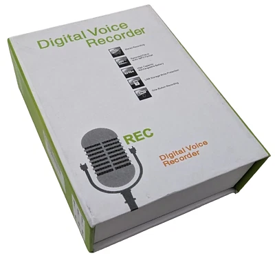 Digital Voice Recorder 16GB Professional One Touch Stereo Recording MZ001 NEW - Image 1 of 4