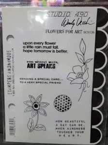STUDIO 490 COUNTRY GARDEN ART SCS151 STAMPS UNMOUNTED STAMPERS ANONYMOUS SAYINGS - Picture 1 of 2