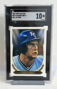 George Brett 2018 Topps Gallery Hall of Fame Gallery  #HOF-29  SGC 10 Gem Mint