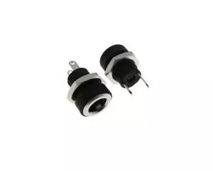 HQ 5.5/2.1 (5.5mm OD 2.1mm ID) DC Metal Barral Jack Montaggio a Pannello TW - Confezione da 2 - Foto 1 di 1