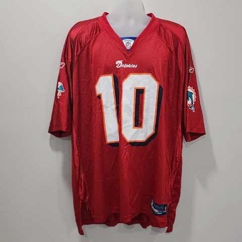 Vintage Chad Pennington Miami Dolphins Reebok NFL Football Jersey 2XL RARE Cover