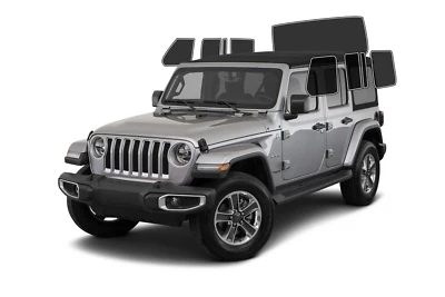 Tinte de ventana precortado todos los lados + película de ventana trasera cualquier tono % para todos los jeep Foto 1 de 4