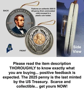 2025 D LINCOLN PENNY Ormanent - Uncirculated Final Tribute Coin Investment Cent - Bild 1 von 1