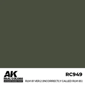 AK Interactive RC949 Real Colors RLM 81 Ver.2 (incorrectly called RLM 83) 17ml - Picture 1 of 3