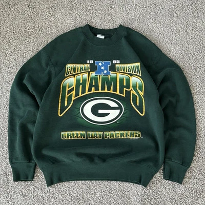 Vintage 90s Green Bay Packers Sweatshirt Men’s Large NFL Crewneck Sportswear - Image 1 of 4