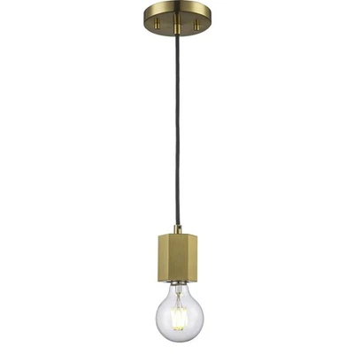 Mini colgante de oro antiguo Trans Globe Lighting PND-2177-AG Placerville Foto 1 de 4