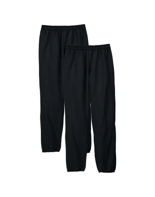 Hanes Sweatpants Fleece 2-pack Men's EcoSmart Drawcord Cotton Blend 32 inseam - Image 1 of 4