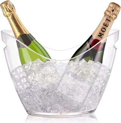   Cubo de hielo, acrílico transparente cubo de almacenamiento de 3,5 litros, barril de cerveza para   Foto 1 de 4